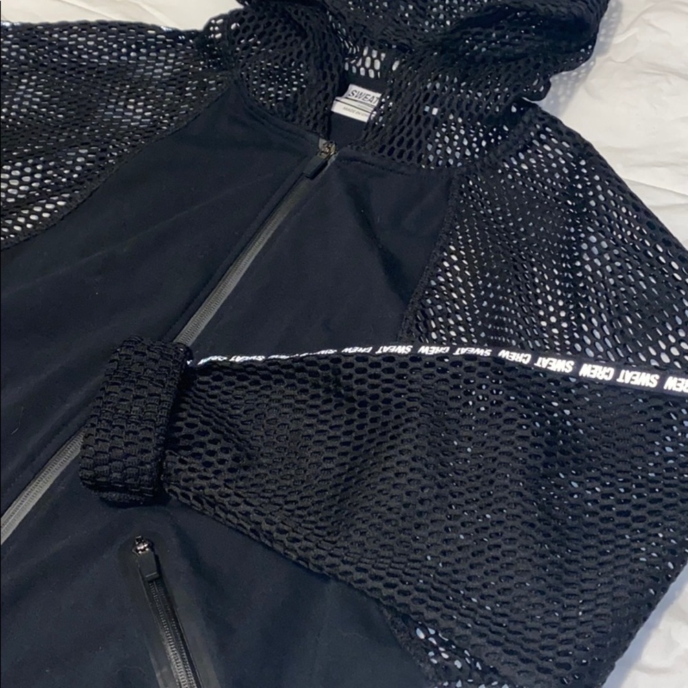 Sweat crew mesh zip up